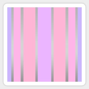 Minimalist Silver/Pink/Purple Pattern Sticker